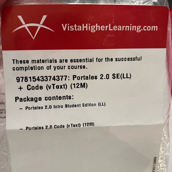 Portales 2.0 (LooseLeaf Textbook) Red Binder Included: ISBN 13: 9781543374377 - Picture 5 of 6